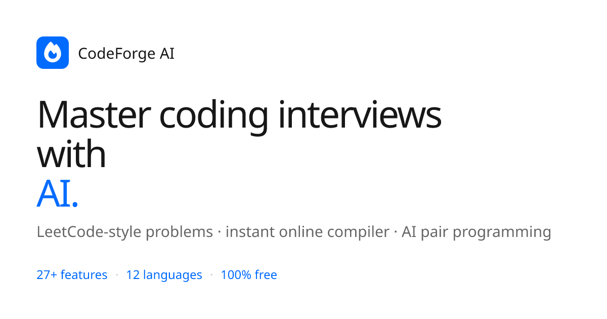 CodeForge AI social share card